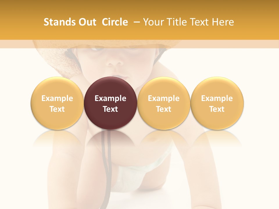 Cowboy European Child PowerPoint Template