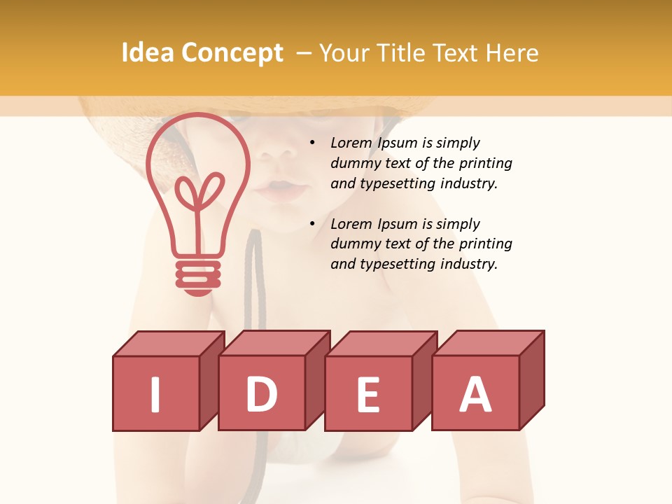 Cowboy European Child PowerPoint Template