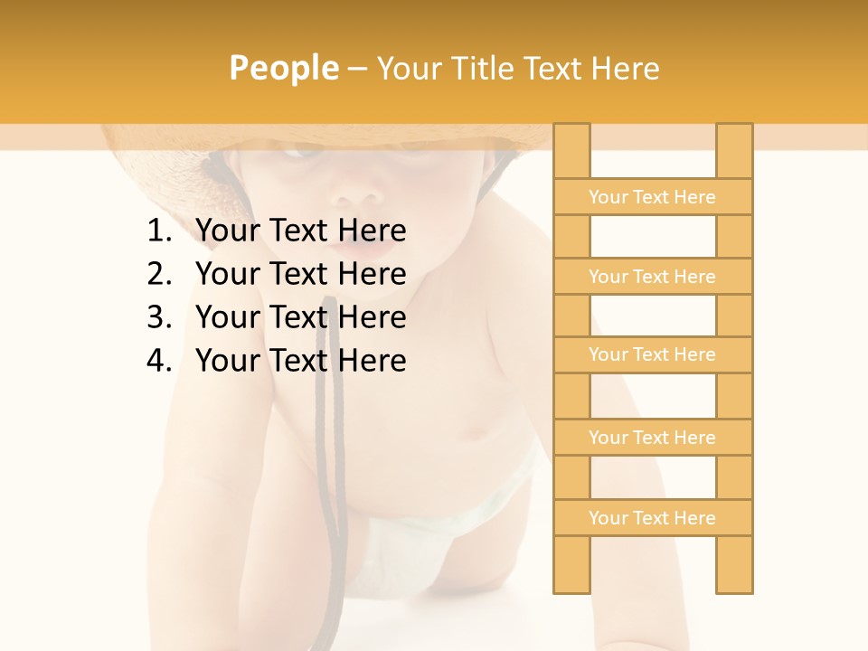 Cowboy European Child PowerPoint Template