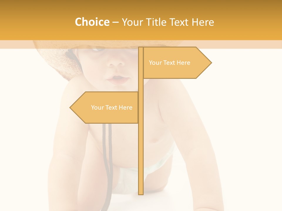 Cowboy European Child PowerPoint Template