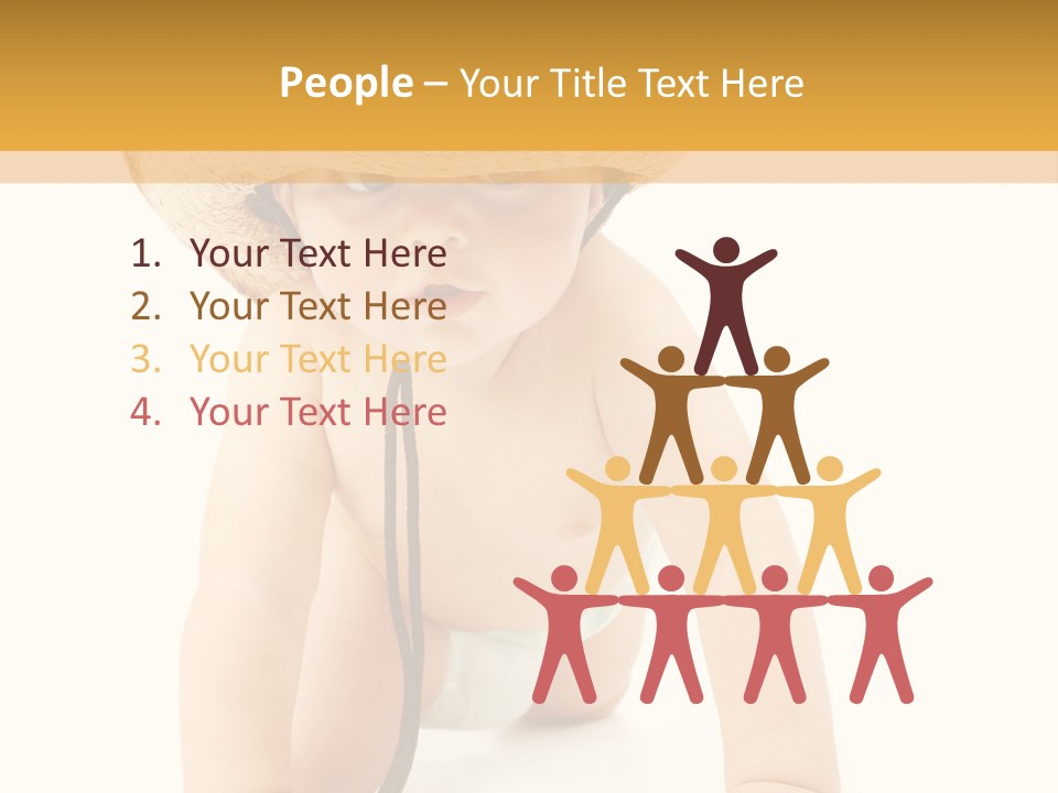 Cowboy European Child PowerPoint Template