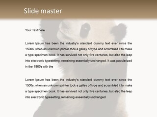 Black Cuddly Seeking PowerPoint Template
