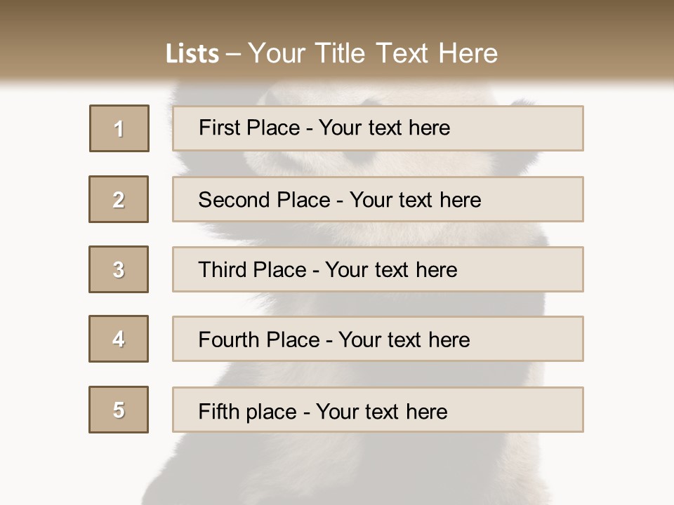 Black Cuddly Seeking PowerPoint Template