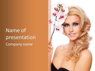 Cosmetology Allure Femininity PowerPoint Template