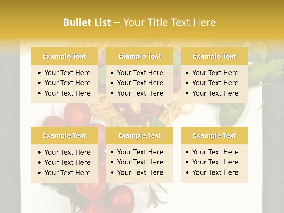 Italiener Tomaten Gastronomie PowerPoint Template