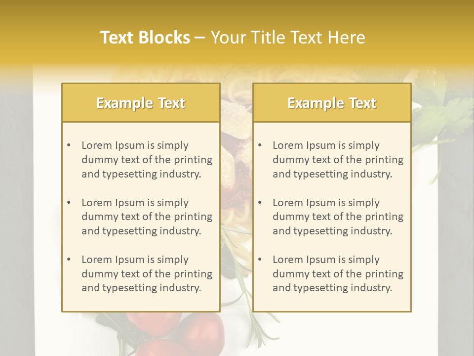 Italiener Tomaten Gastronomie PowerPoint Template