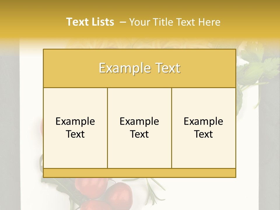 Italiener Tomaten Gastronomie PowerPoint Template