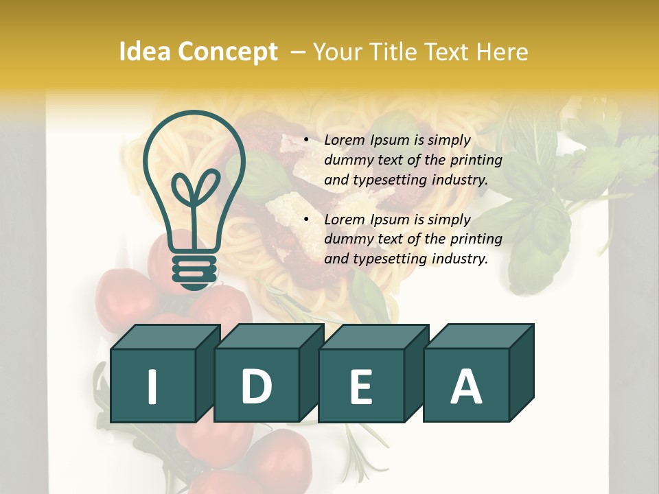 Italiener Tomaten Gastronomie PowerPoint Template