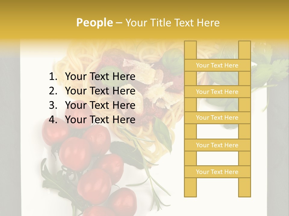 Italiener Tomaten Gastronomie PowerPoint Template