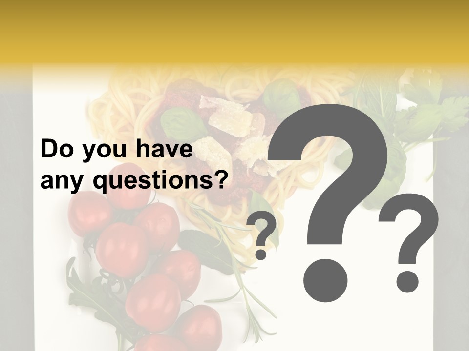 Italiener Tomaten Gastronomie PowerPoint Template