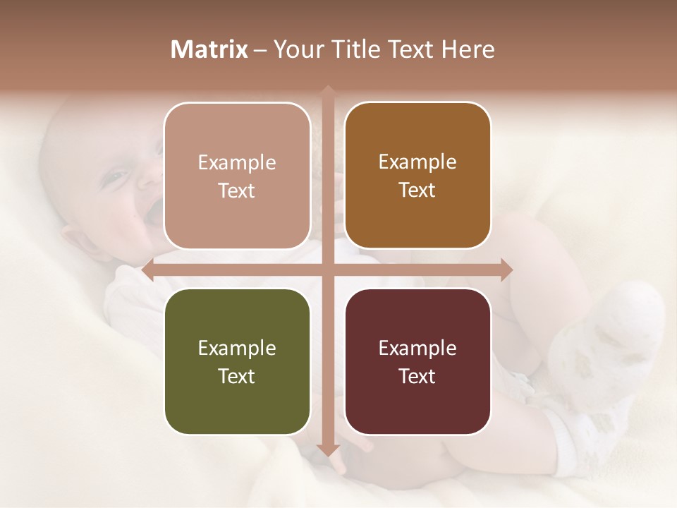 Happy White Teddy PowerPoint Template