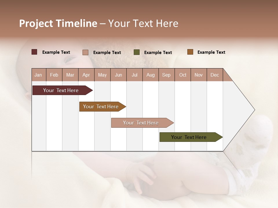 Happy White Teddy PowerPoint Template