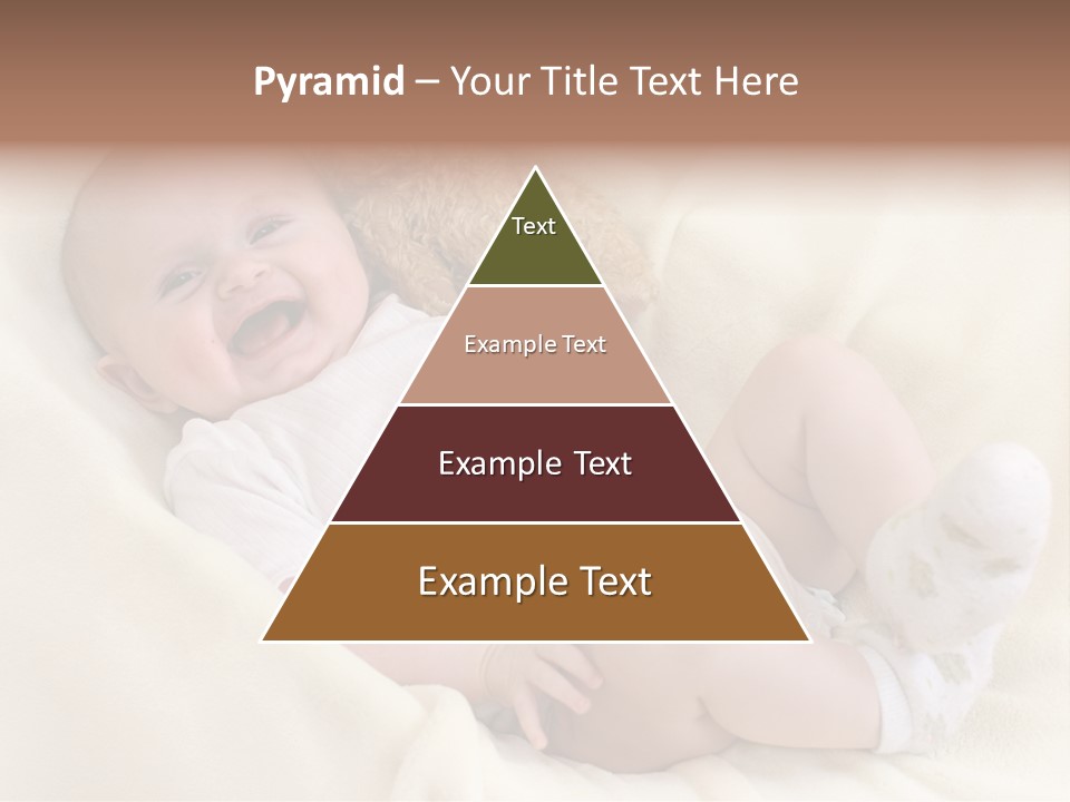 Happy White Teddy PowerPoint Template