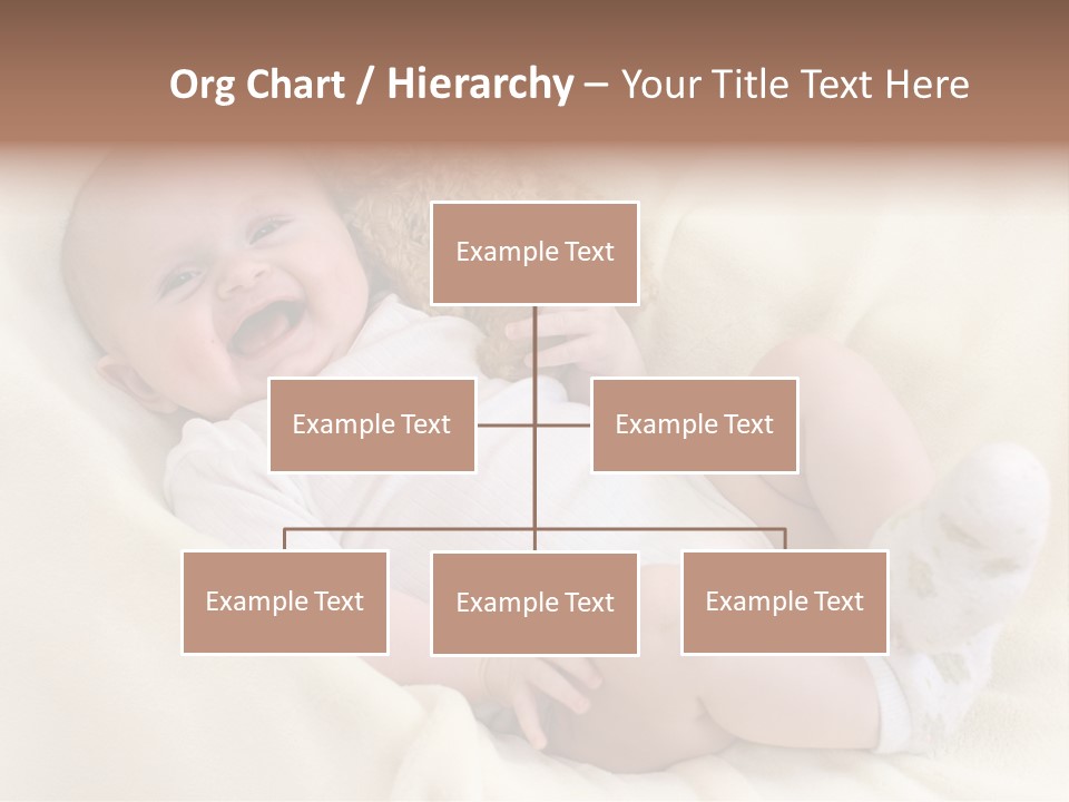 Happy White Teddy PowerPoint Template
