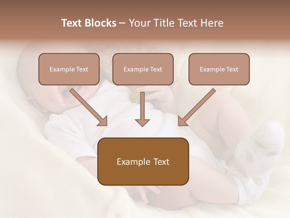 Happy White Teddy PowerPoint Template