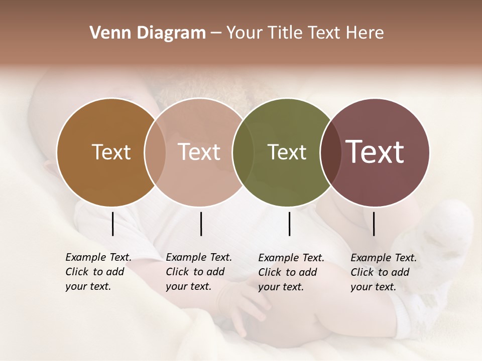 Happy White Teddy PowerPoint Template