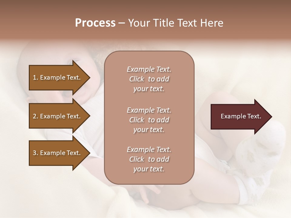 Happy White Teddy PowerPoint Template