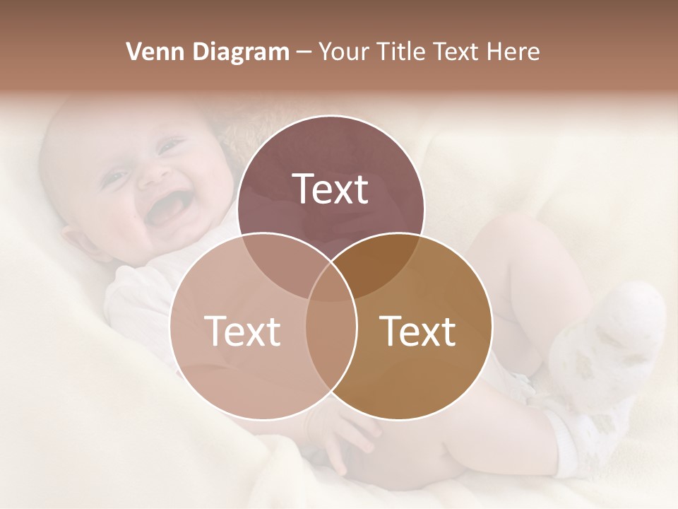 Happy White Teddy PowerPoint Template