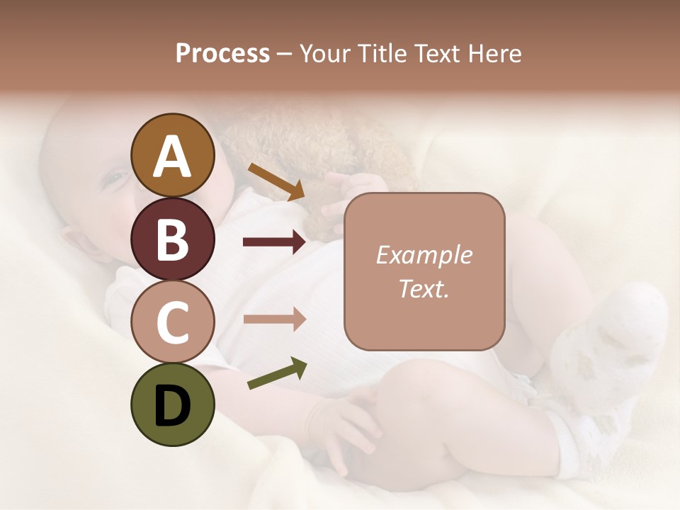 Happy White Teddy PowerPoint Template