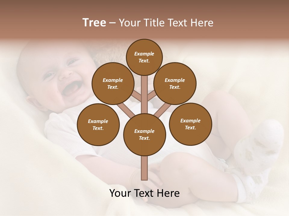 Happy White Teddy PowerPoint Template