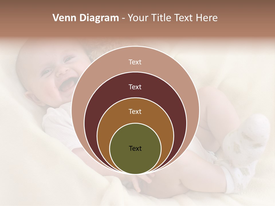 Happy White Teddy PowerPoint Template