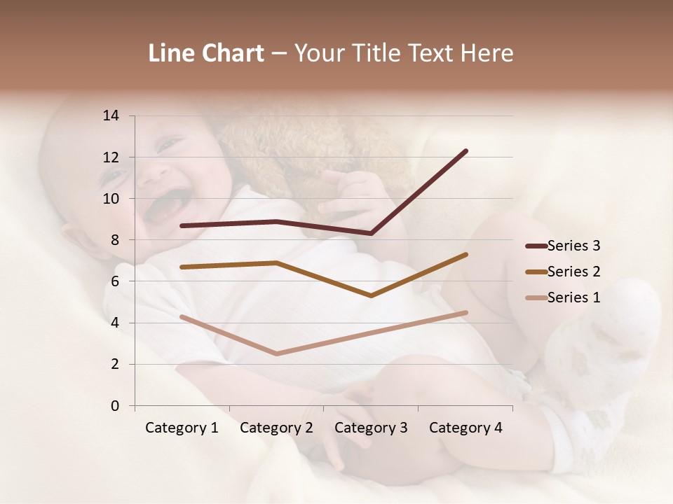 Happy White Teddy PowerPoint Template