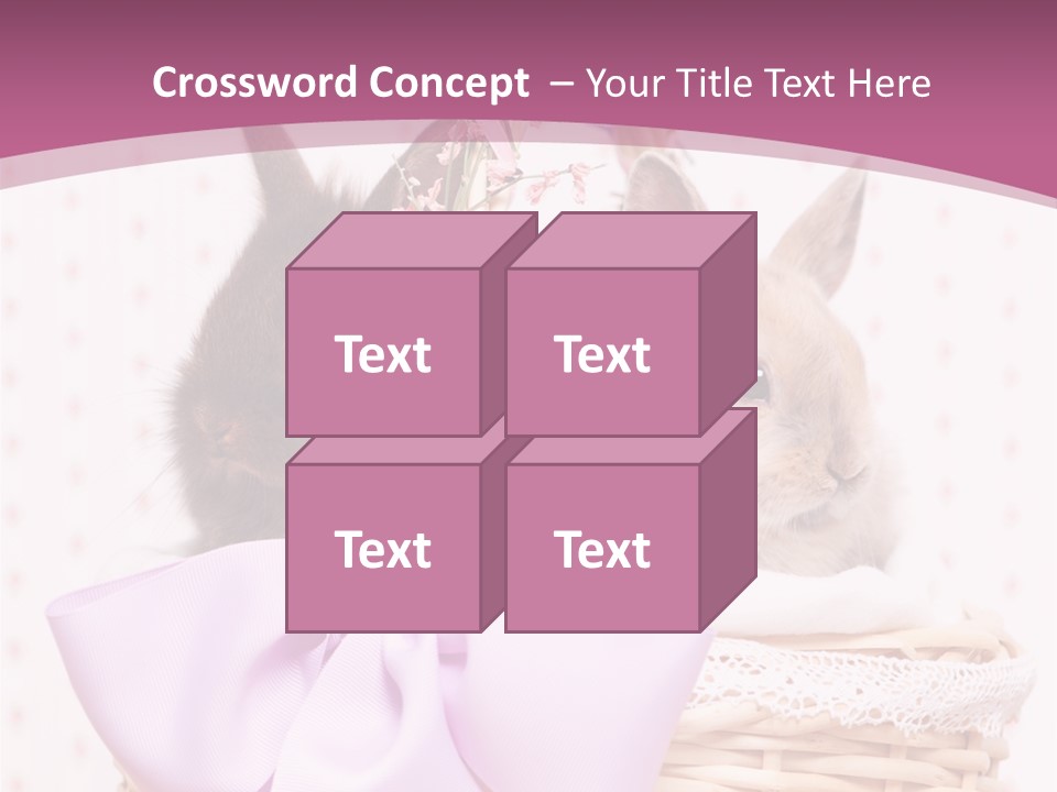 Karnickel Campanula Ostern PowerPoint Template