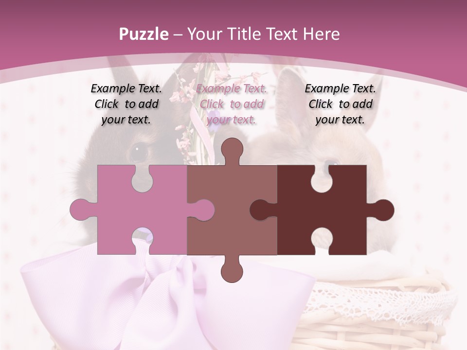 Karnickel Campanula Ostern PowerPoint Template