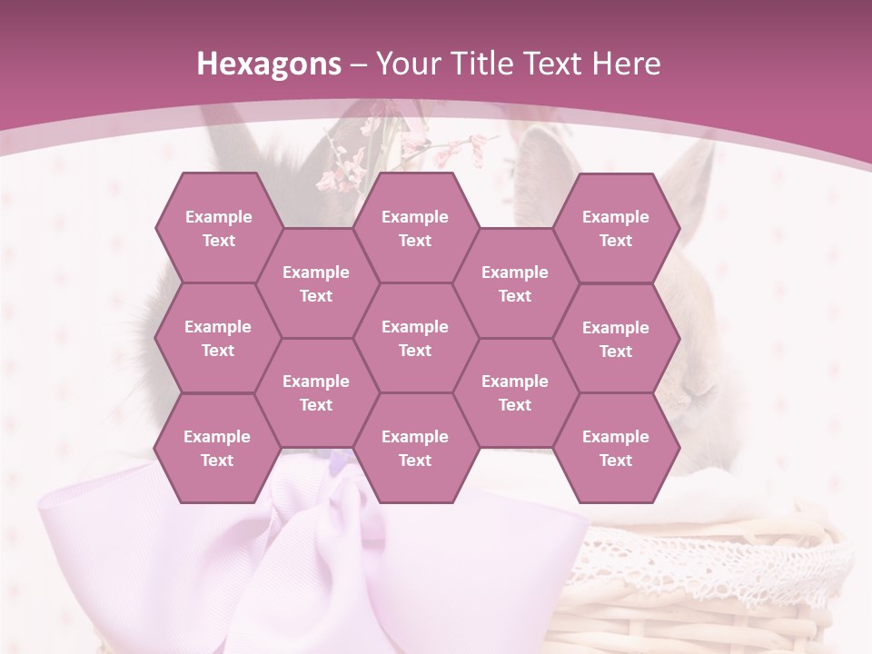 Karnickel Campanula Ostern PowerPoint Template