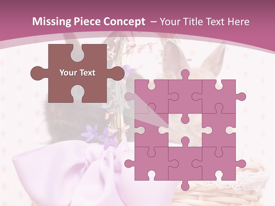 Karnickel Campanula Ostern PowerPoint Template