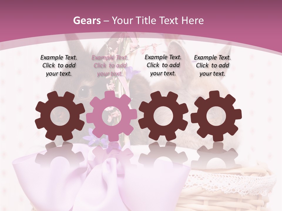 Karnickel Campanula Ostern PowerPoint Template