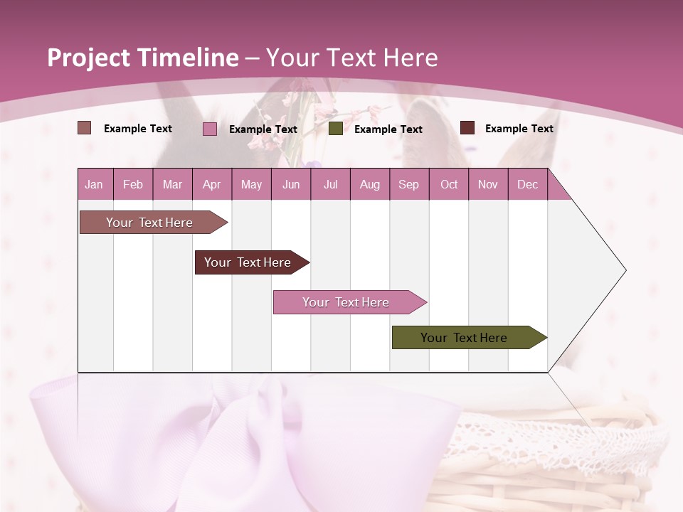 Karnickel Campanula Ostern PowerPoint Template