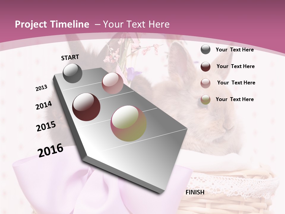 Karnickel Campanula Ostern PowerPoint Template