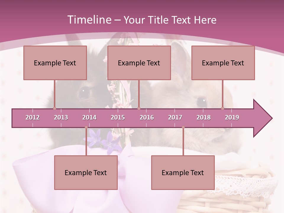 Karnickel Campanula Ostern PowerPoint Template