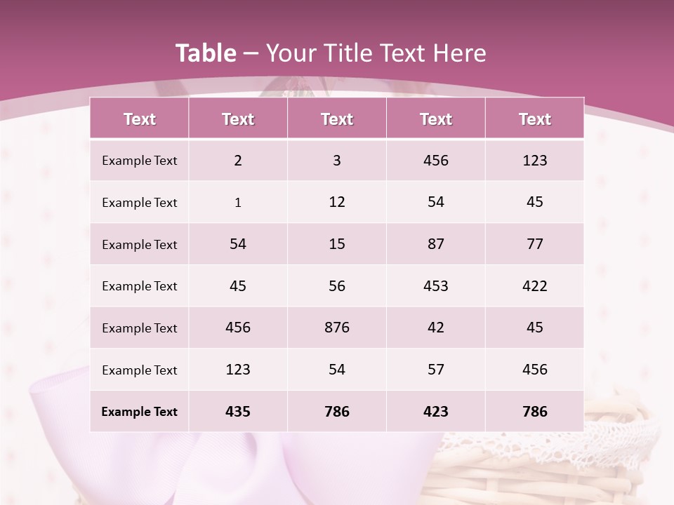 Karnickel Campanula Ostern PowerPoint Template