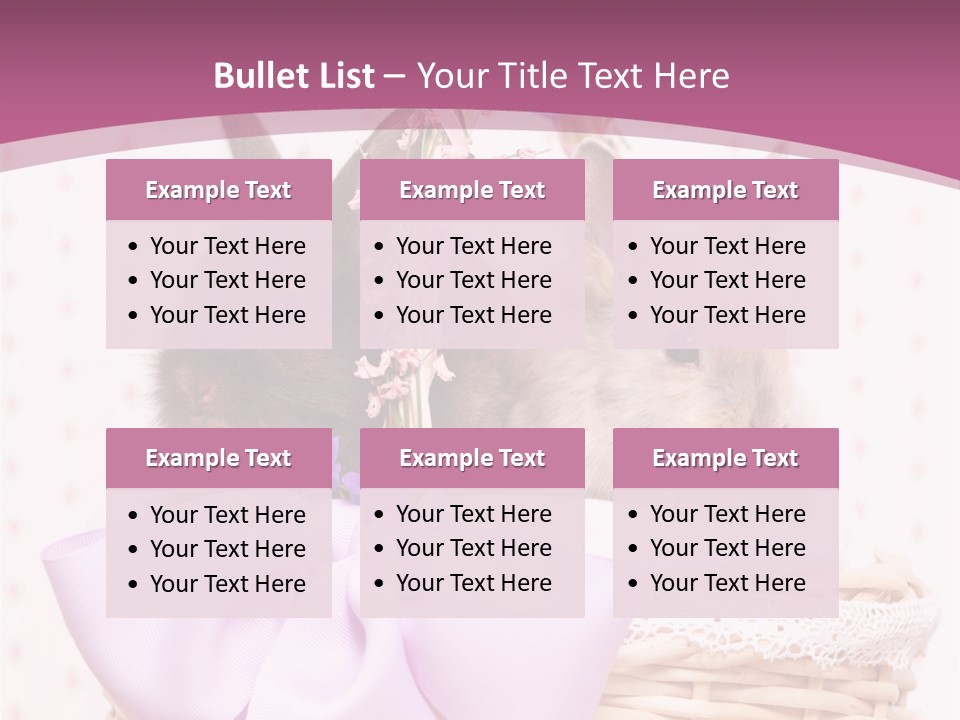 Karnickel Campanula Ostern PowerPoint Template