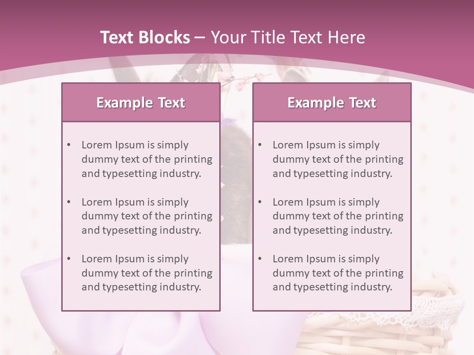 Karnickel Campanula Ostern PowerPoint Template