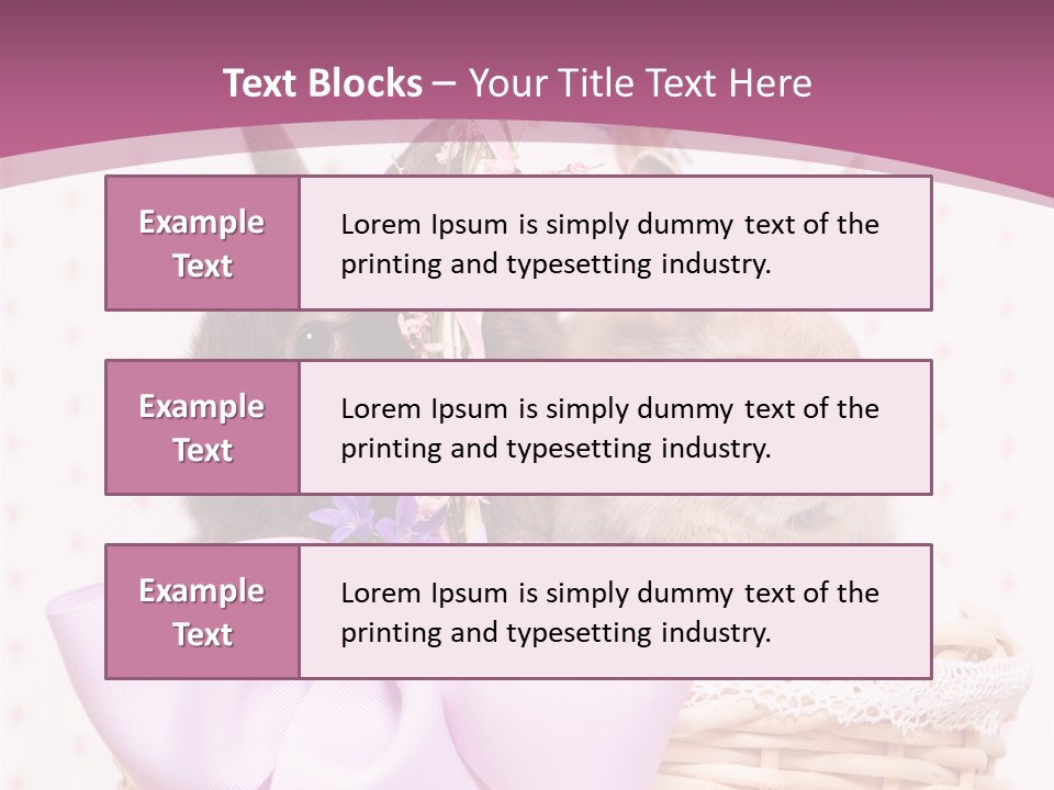 Karnickel Campanula Ostern PowerPoint Template