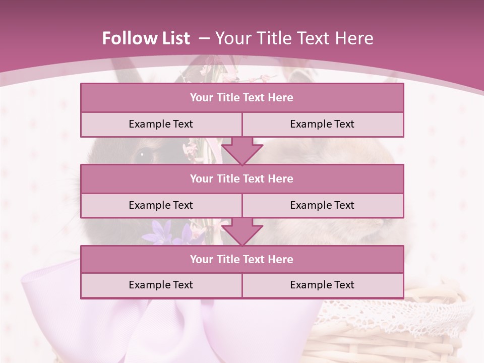 Karnickel Campanula Ostern PowerPoint Template