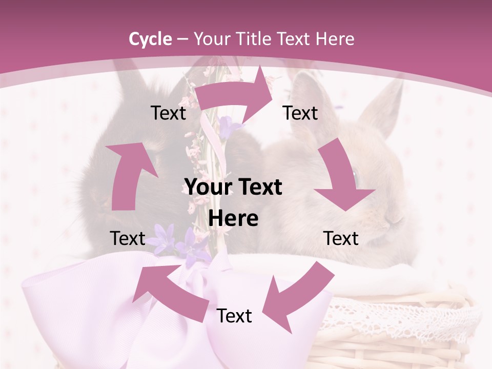 Karnickel Campanula Ostern PowerPoint Template