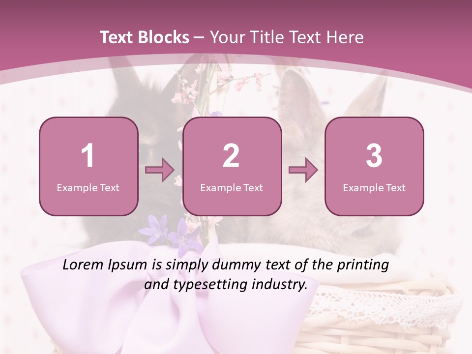 Karnickel Campanula Ostern PowerPoint Template