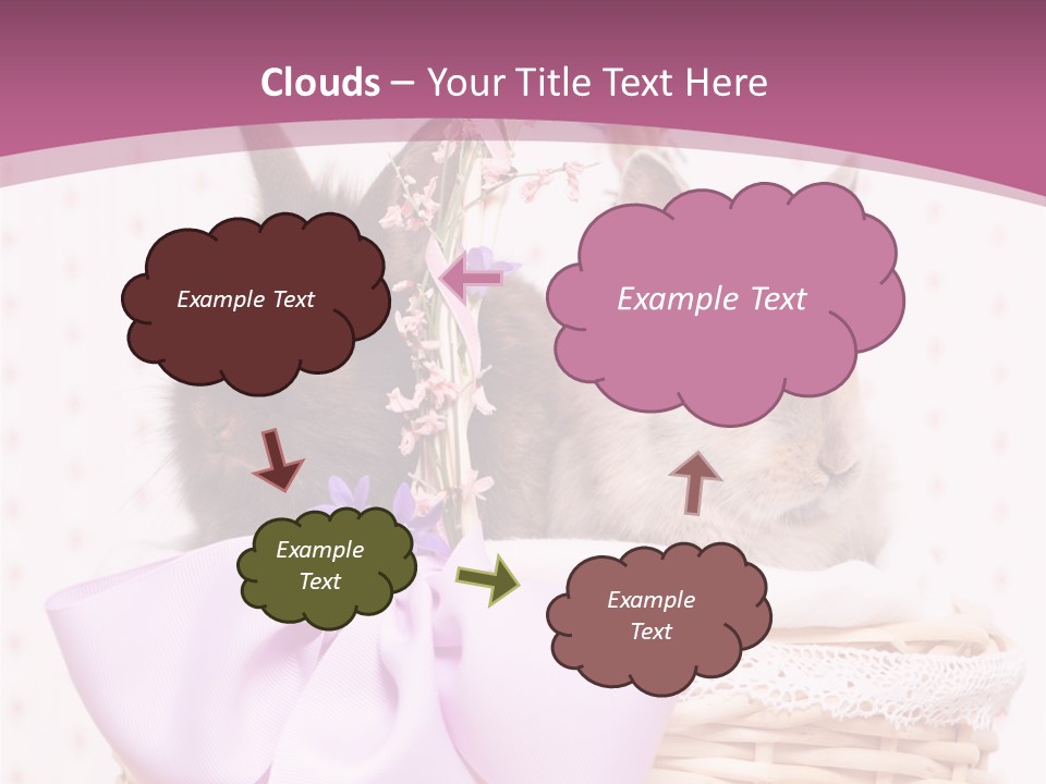 Karnickel Campanula Ostern PowerPoint Template