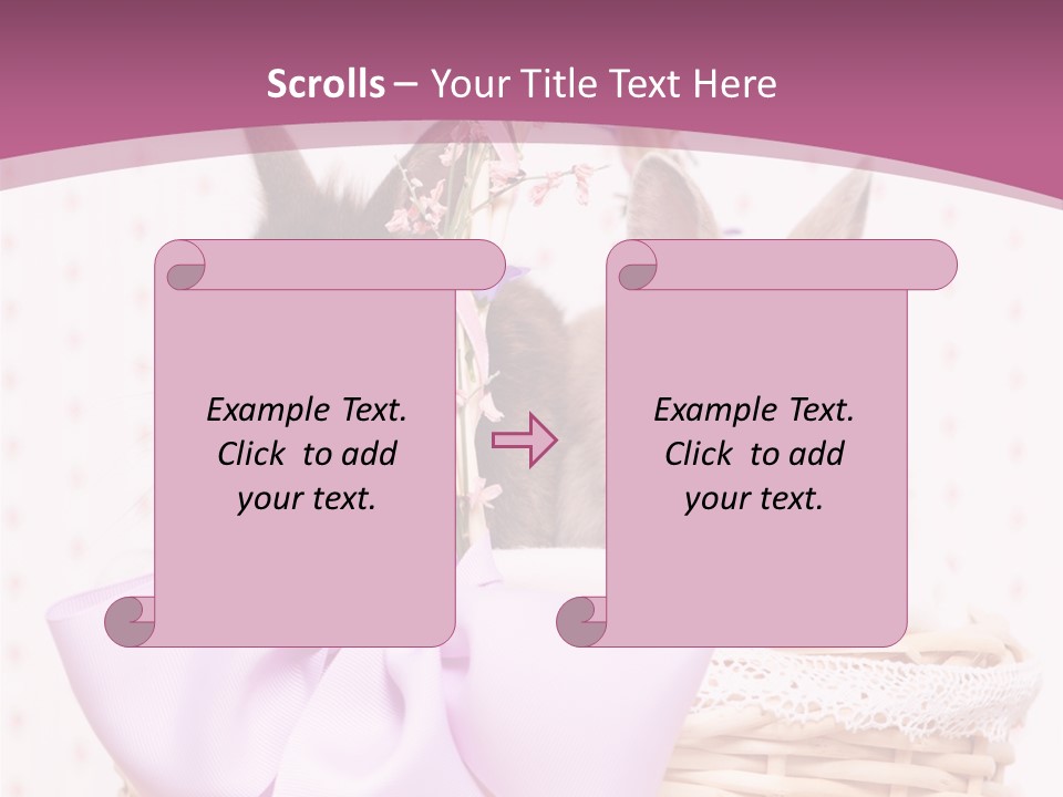 Karnickel Campanula Ostern PowerPoint Template