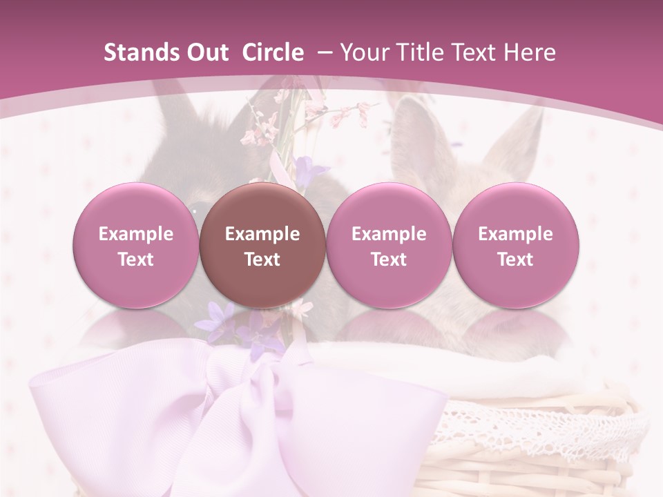 Karnickel Campanula Ostern PowerPoint Template