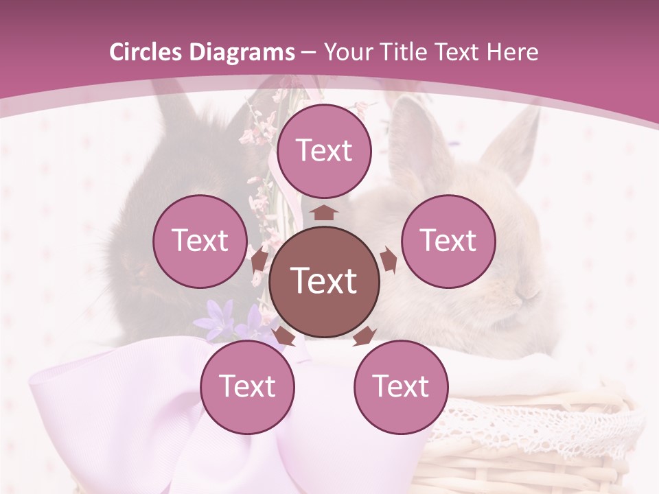 Karnickel Campanula Ostern PowerPoint Template