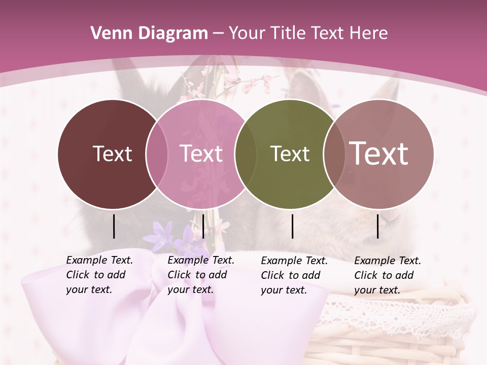 Karnickel Campanula Ostern PowerPoint Template