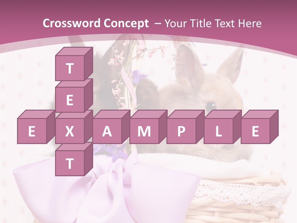 Karnickel Campanula Ostern PowerPoint Template