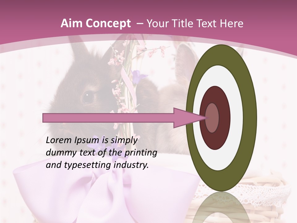 Karnickel Campanula Ostern PowerPoint Template