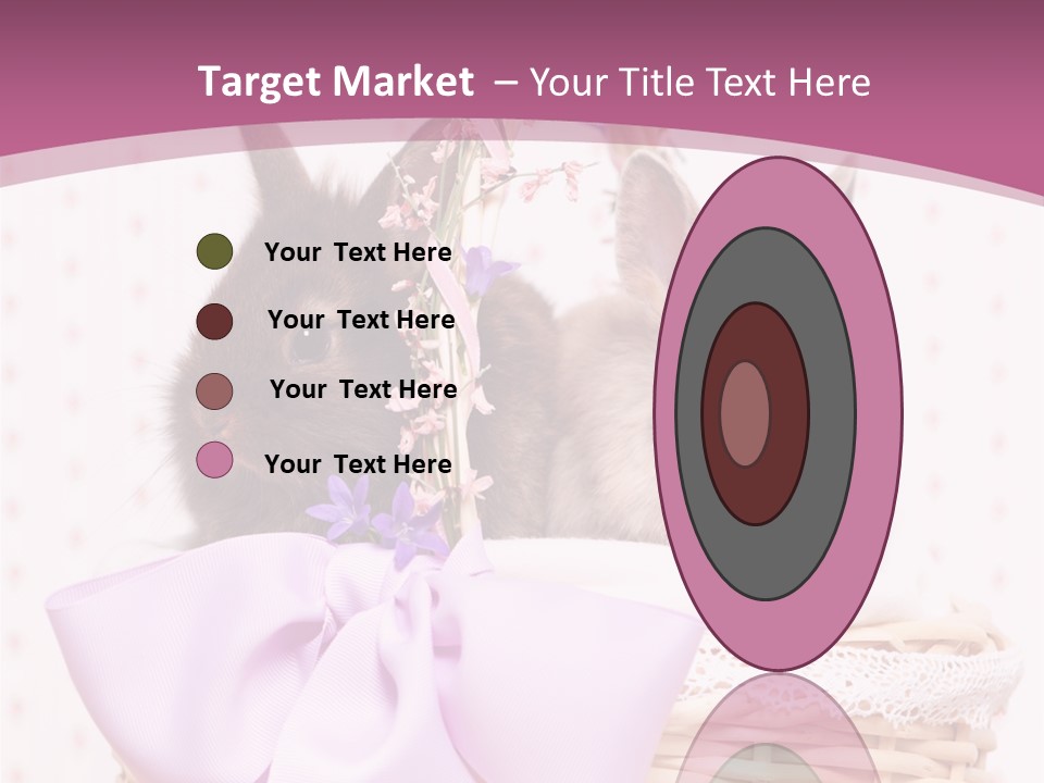 Karnickel Campanula Ostern PowerPoint Template