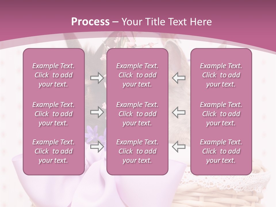 Karnickel Campanula Ostern PowerPoint Template